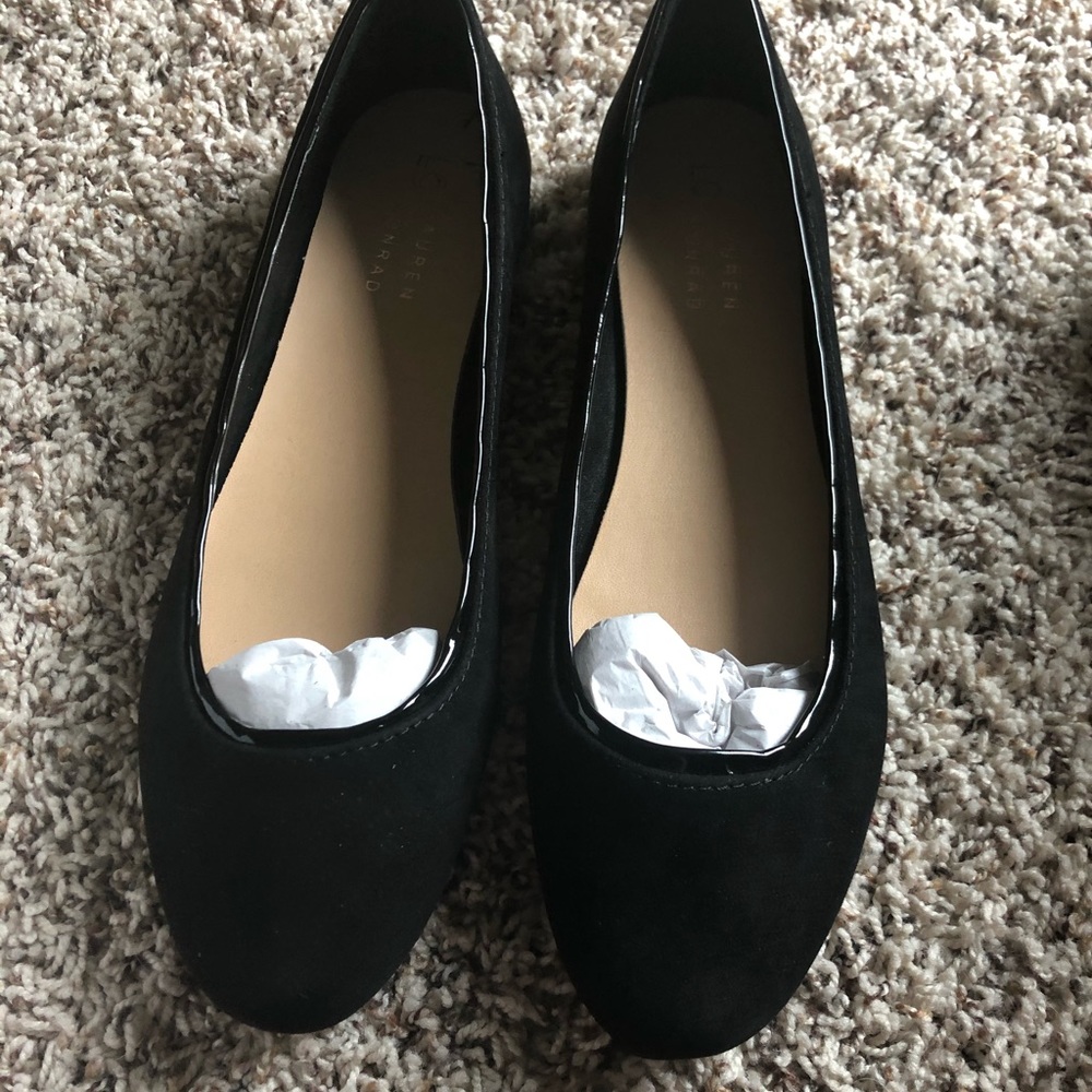 NWT in box lauren Conrad black flats - Picture 2 of 9